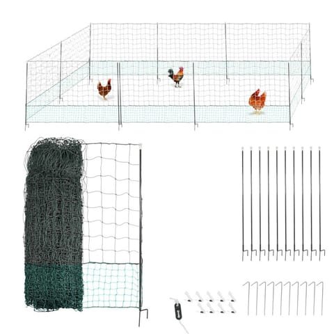 Filet de clôture à poules Oxeo 30 m (avec piquets)