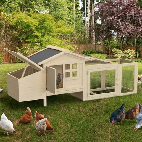 Poulailler IDMarket sur pilotis avec pondoir (2 à 4 poules)